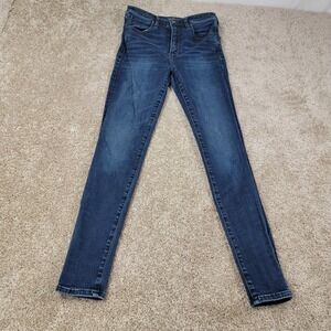 Abercrombie & Fitch Simone High Rise Super Skinny Jeans Size 26 Dark Wash Denim